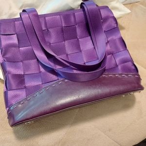 Purple webbing handbag
